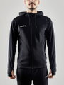 Craft Trainingsjacke Evolve Hood - strapazierfähige Mid-Layer-Kapuzenjacke aus Stretchmaterial - schwarz Herren